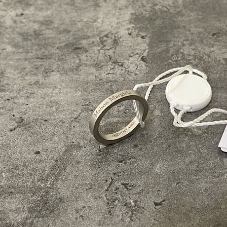 新品 maison margiela 2022aw silver logo ring ring 12号