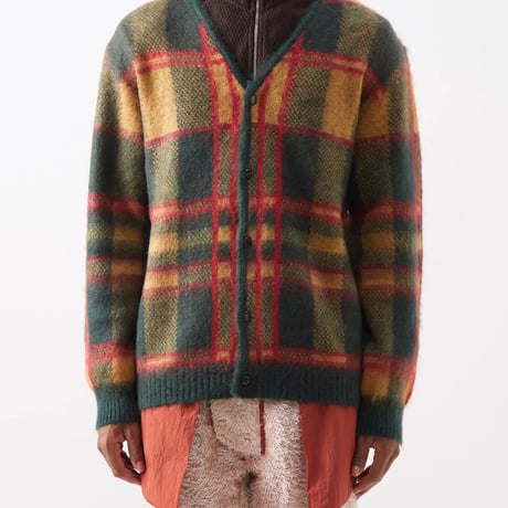 新品 needles 2022aw "burlesque" mohair cardigan tartan L
