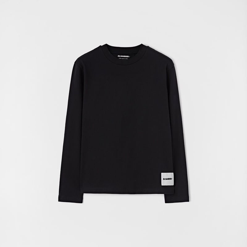 新品 jilsander + 2023aw logo tops black | requality