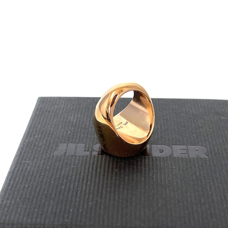 乗*り様 JIL SANDER ジルサンダー シグネットリング 7号 新品 2019aw jilsander signet ring bronze 7号 | req