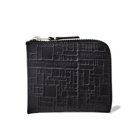 新品 comme des garcons ”logo design” leather wallet