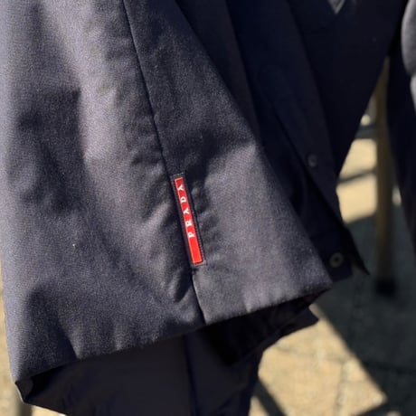 新品 prada logo wool shirt jacket
