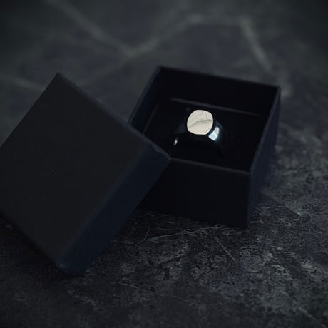 factory sample sterling silver 925 signet "oval" 14号