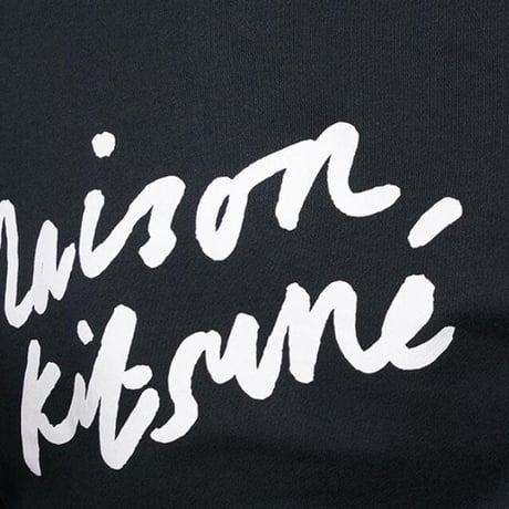新品 maison kitsune 2023ss sweat black