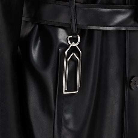 mm6 maison margiela 2022ss fake leather coat