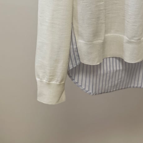 maison margiela spliced knit white S