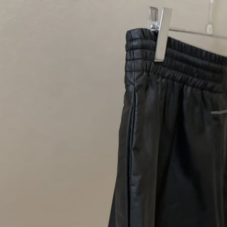 新品 mm6 maison margiela 2021ss fake leather eazy pants S