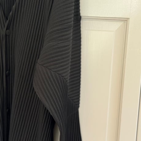 homme plisse issey miyake pleats no collar jacket