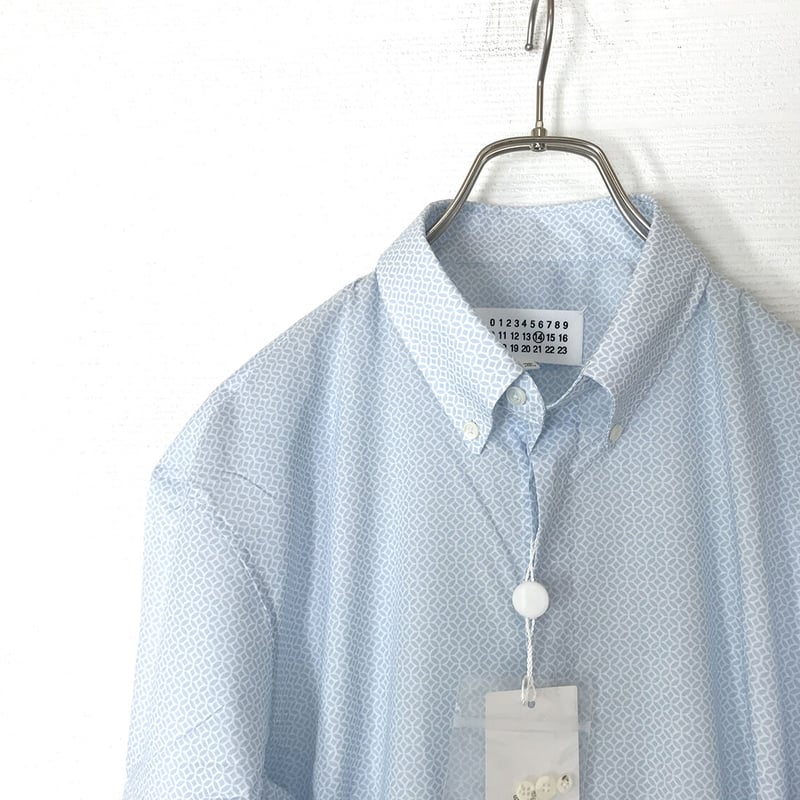 新品 maison margiela 2019ss fake button hall shir