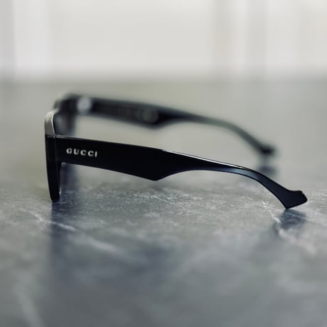 新品 gucci 2024ss square black sunglass