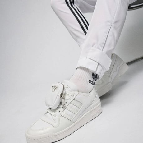 新品 prada re nylon leather sneakers