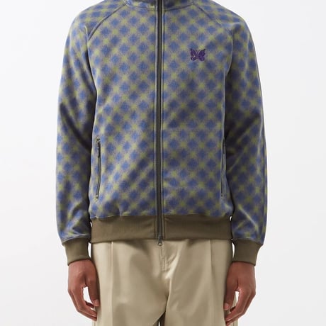 新品 needles 2022aw jacquard track jacket green L