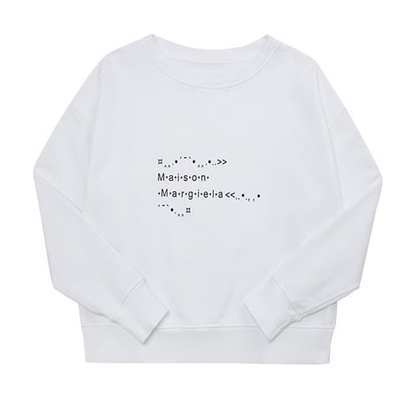新品 maison margiela over size logo sweat
