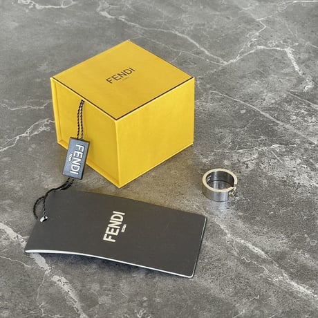 新品 fendi 2021ss silver ring 20号