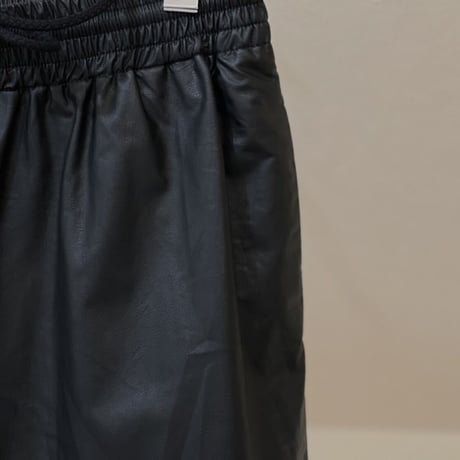 新品 mm6 maison margiela 2021ss fake leather eazy pants S
