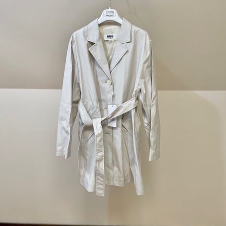 新品 mm6 maison margiela 2020ss fake leather coat 36