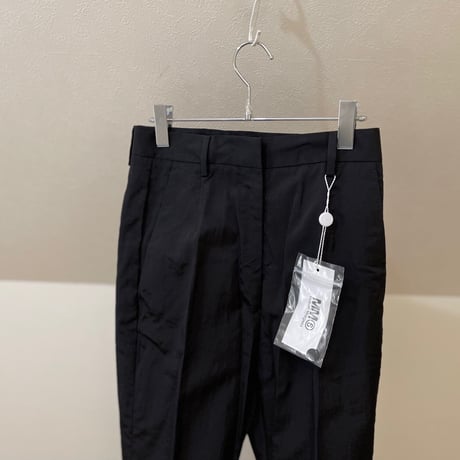 新品 mm6 maison margiela 2020aw nylon blcak trousers