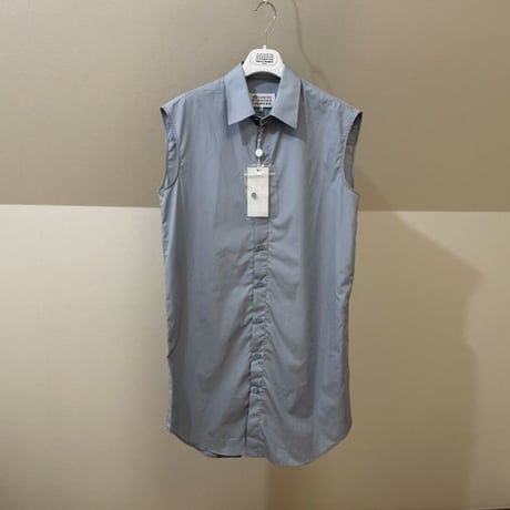 新品 maison margiela 2019ss over size sleeveless long shirt