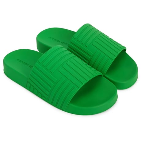 新品 bottega veneta parakeet green sandals 43