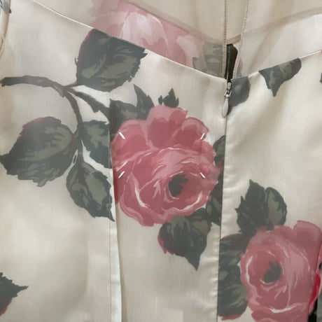 新品 maison margiela 2018ss "白タグ" silk organdy dress beige 36
