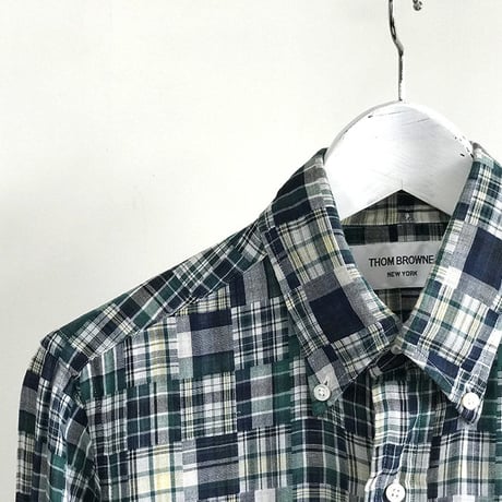 thom browne check shirt