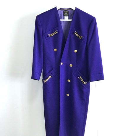 celine no collar double coat