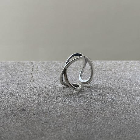 atelier sample silver925 ring"wave" 14号