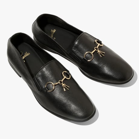 新品 needles 2023ss leather tassel loafer black
