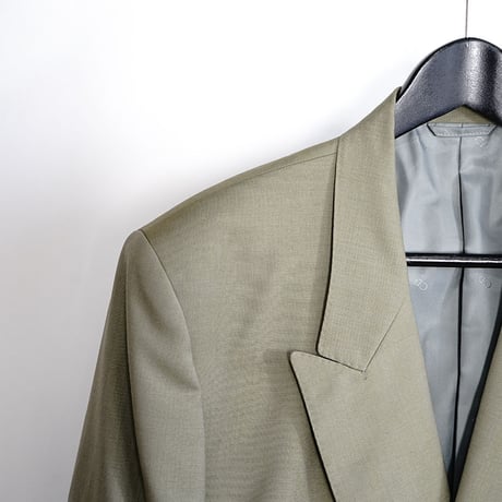 christian dior double set up suit green