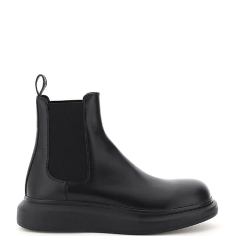 新品 alexander mcqueen leather boots