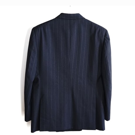 yves saint laurent double  set up suit stripe