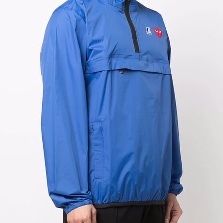 新品 2022ss play omme des garcons×kway pocketable hoodie M