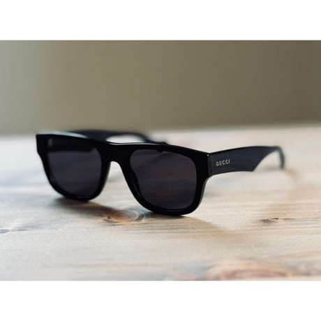 新品 gucci 2024ss square black sunglass