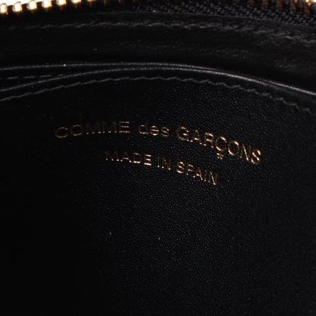 新品 comme des garcons 2024ss leather wallet black