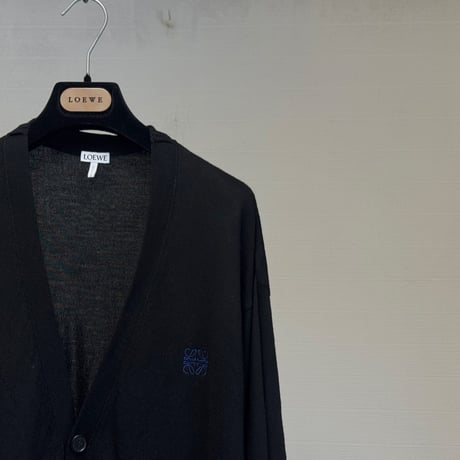 【国内正規】loewe anagram black cardigan L