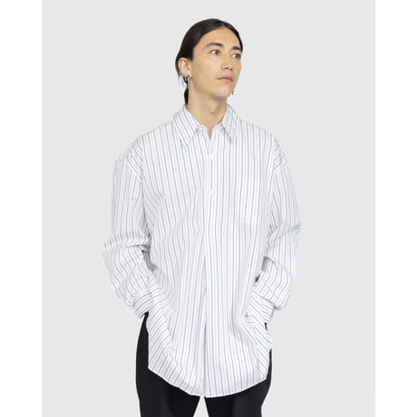 新品 our legacy 2023 over sizer stripe long shirt 50