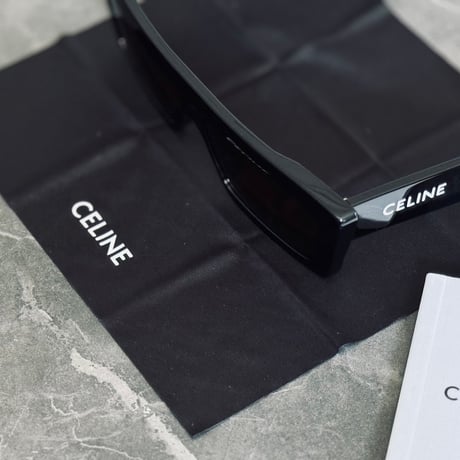 新品 celine 2024ss logo monochrome sunglass