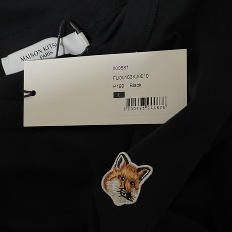 新品 maison kitsune 2022aw fox logo tops L