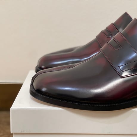 新品 maison margiela 2020aw tabi leather loafer 43
