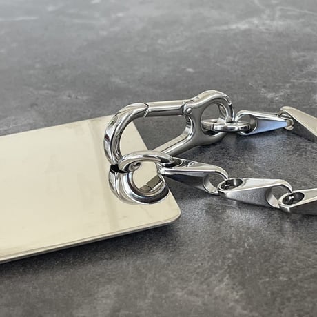 新品 loewe 2022ss silver chain mirror charm