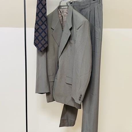 setup suit + hermes necktie #11
