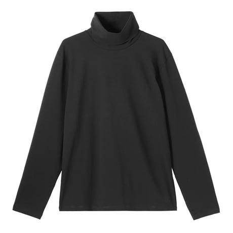 jilsander logo turtleneck black