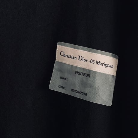 DIOR visitor logo tops black M