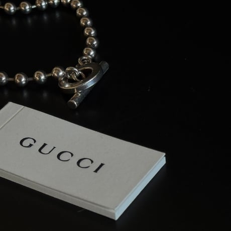 gucci ball chain silver 925 bracelet