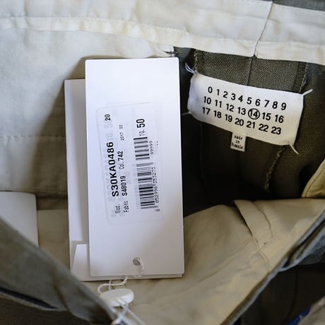 新品 maison margiela gabardine trousers 52