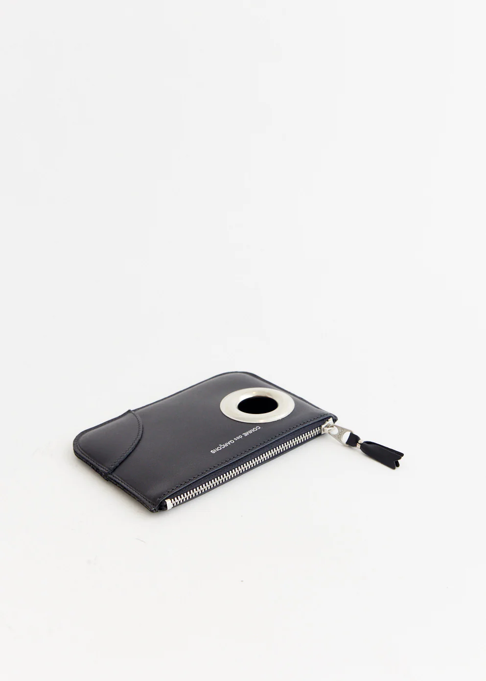 コムデギャルソン Silver eyelet wallet 新品 comme des garcons 2024 silver eyelet leather