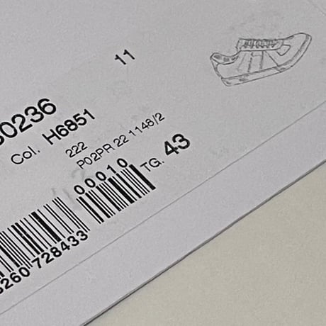 新品 maison margiela 2022aw replica german trainer black 40