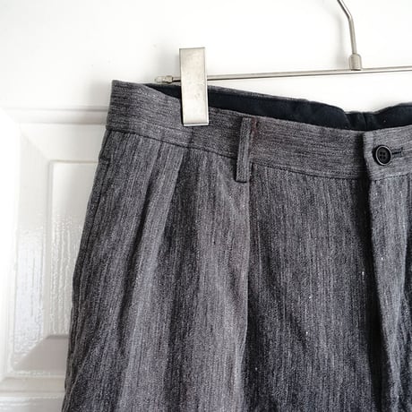 issey miyake tack wide trousers
