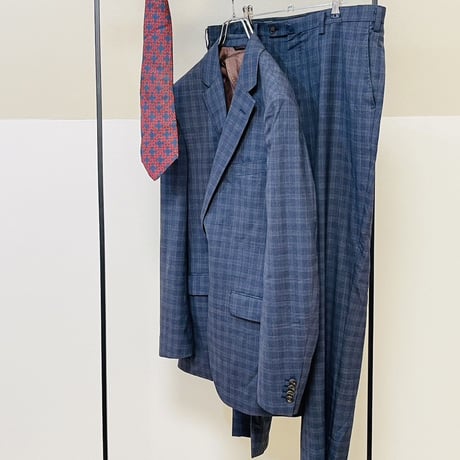 setup suit + hermes necktie #8
