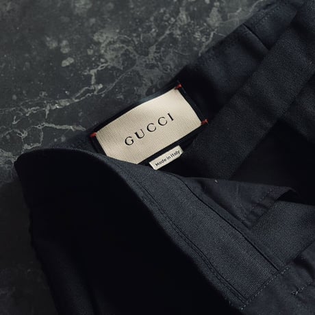 gucci side lace line trousers 44